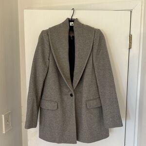 Size L, Halston Heritage grey winter coat.